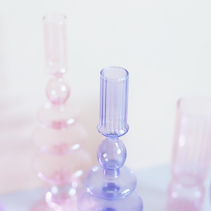 Lilla Glas Stearinlysestage i Borosilikatglas