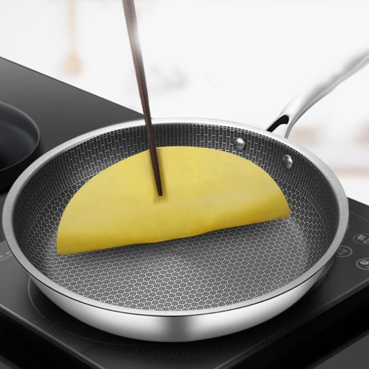 Rustfri Stål Stegepande med Non-Stick Pixel Teknologi