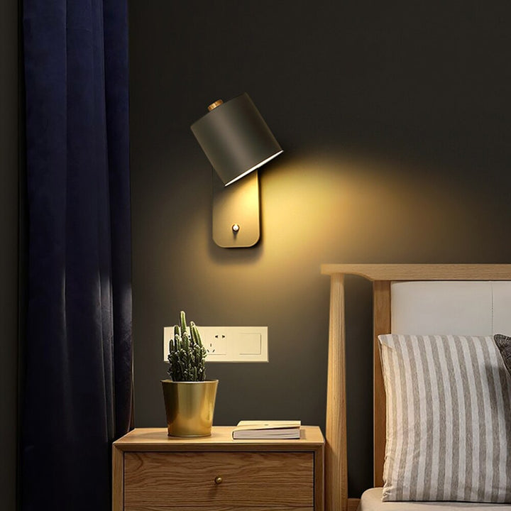 Moderne Metal LED Væglampe med Tænd/sluk-kontakt