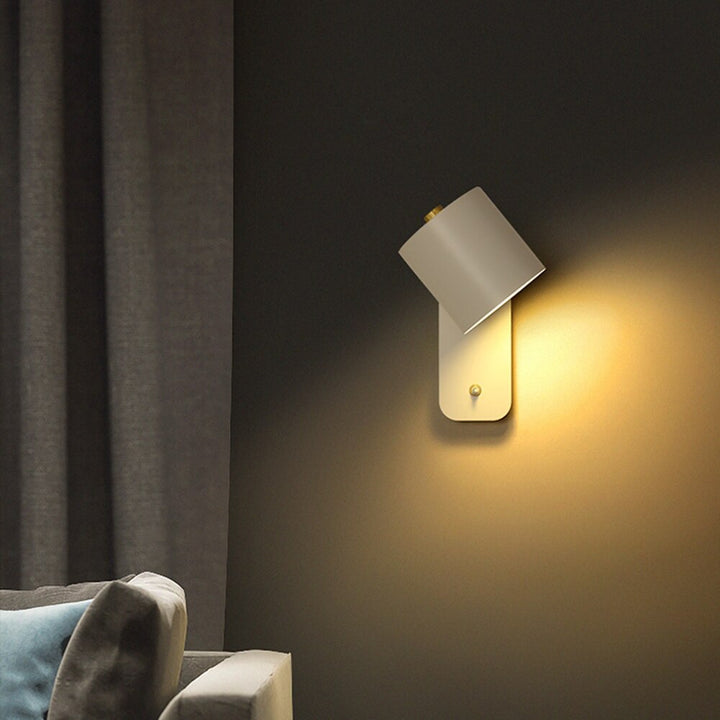 Moderne Metal LED Væglampe med Tænd/sluk-kontakt