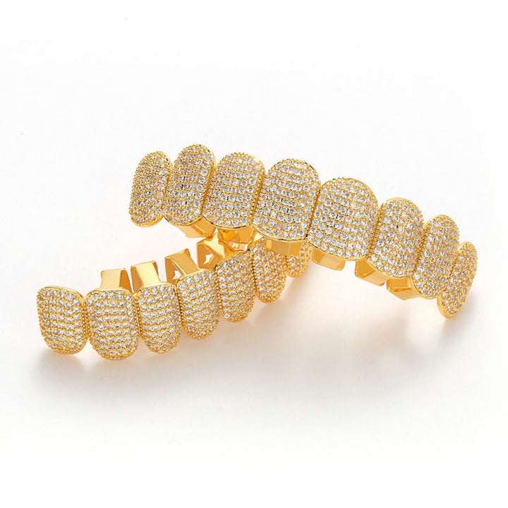 Vampyr Tand Grillz Sæt i Guld og Sølv