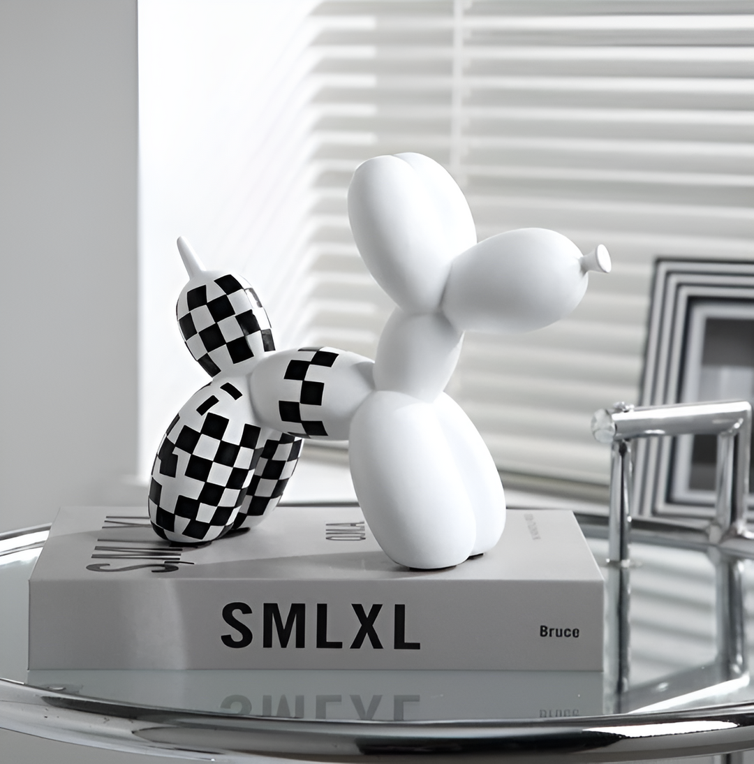 Balloon Dog Skulptur i Resin - 5 Farver