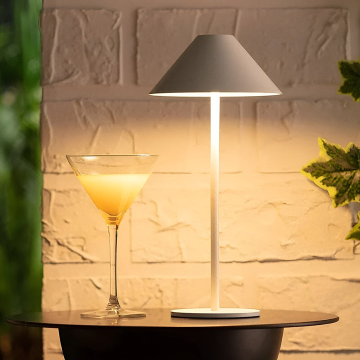 Dæmpbar Kegleformet LED Bordlampe med Touch-Kontrol