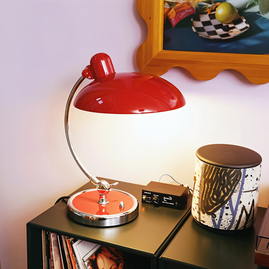 Justerbar Vintage Jern Kuppel Bordlampe til Skrivebord