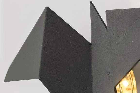 Geometrisk Origami Fugle Væglampe i Metal - Japansk Design