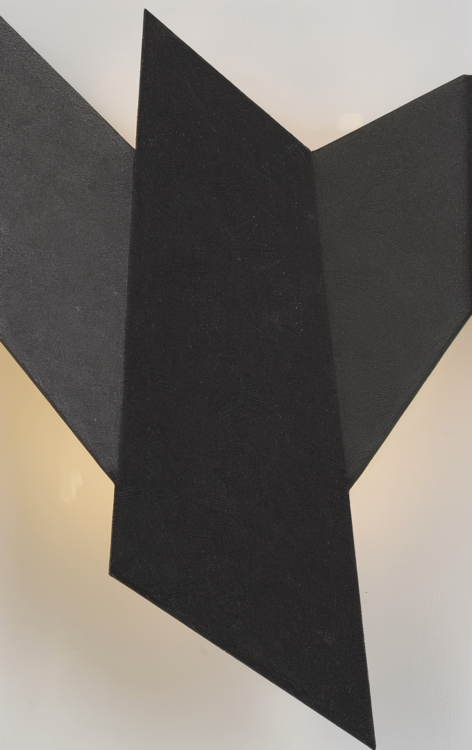 Geometrisk Origami Fugle Væglampe i Metal - Japansk Design