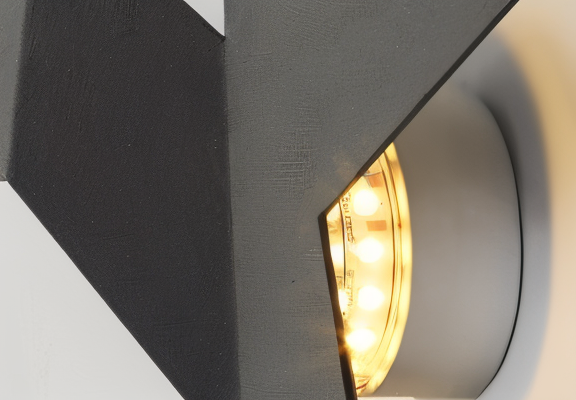 Geometrisk Origami Fugle Væglampe i Metal - Japansk Design