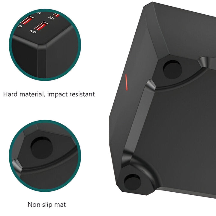 30-Port USB Opladningsstation med Hurtig Opladning og Kølevifte