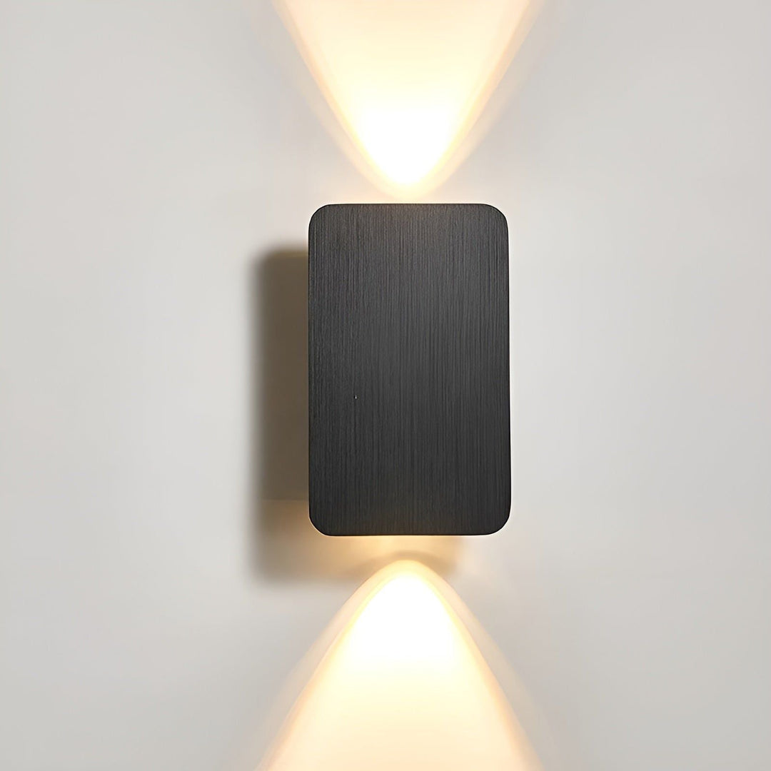 Moderne Rektangulær LED Væglampe i Aluminium