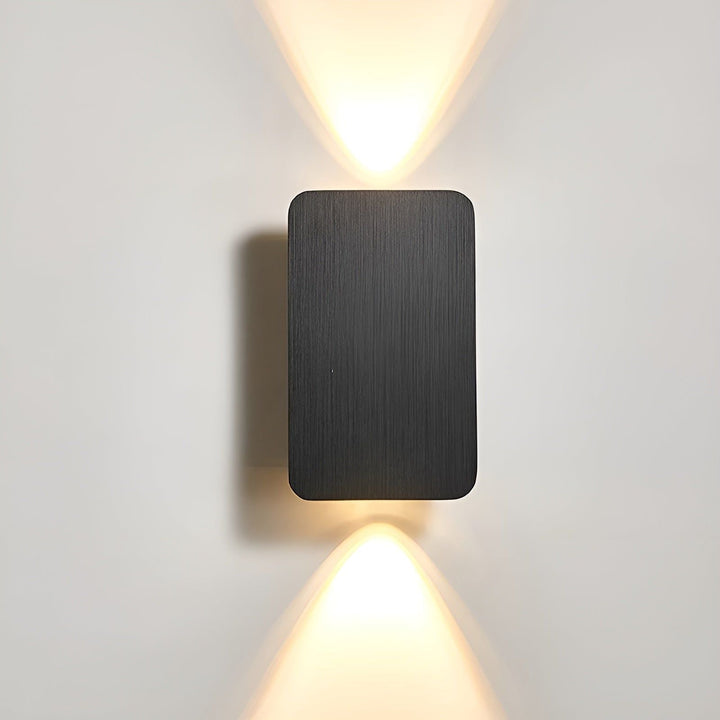 Moderne Rektangulær LED Væglampe i Aluminium