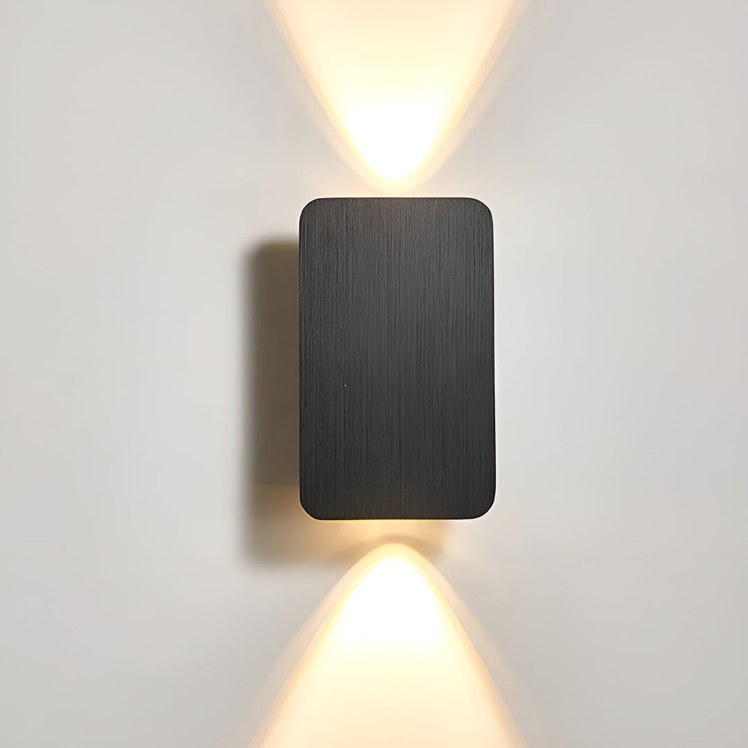 Minimalistisk LED Væglampe i Sort, Grå, Guld eller Brun