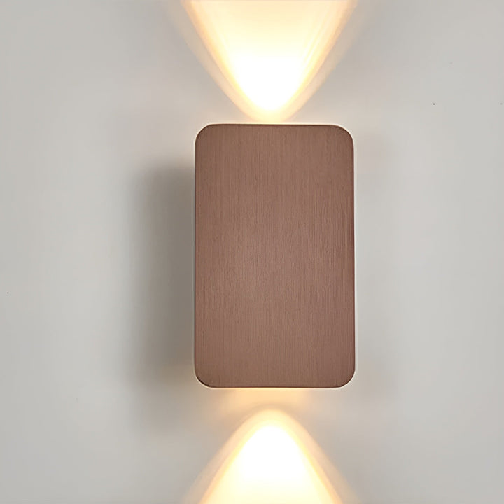 Minimalistisk LED Væglampe i Sort, Grå, Guld eller Brun
