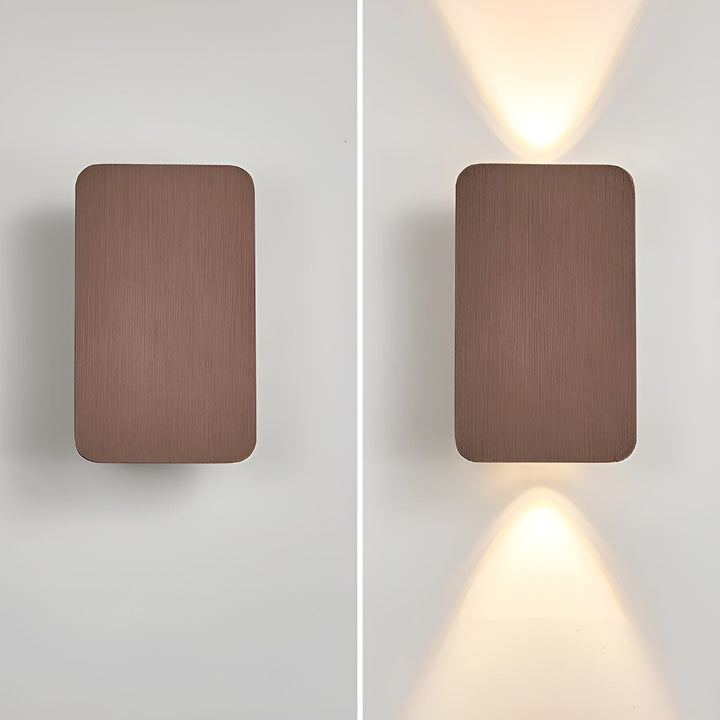 Minimalistisk LED Væglampe i Sort, Grå, Guld eller Brun
