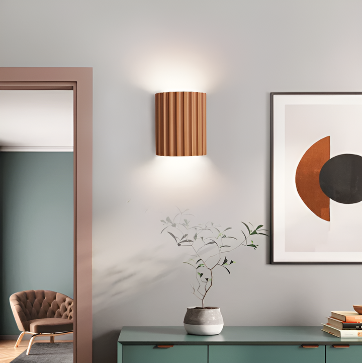 Moderne Resin LED Væglampe i Skandinavisk Design