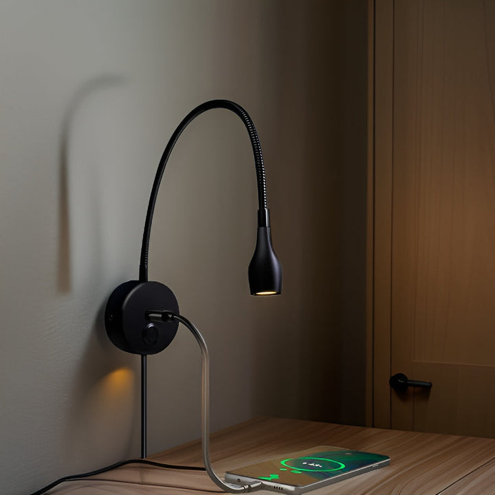 Justerbar Væglampe med LED til Læsning