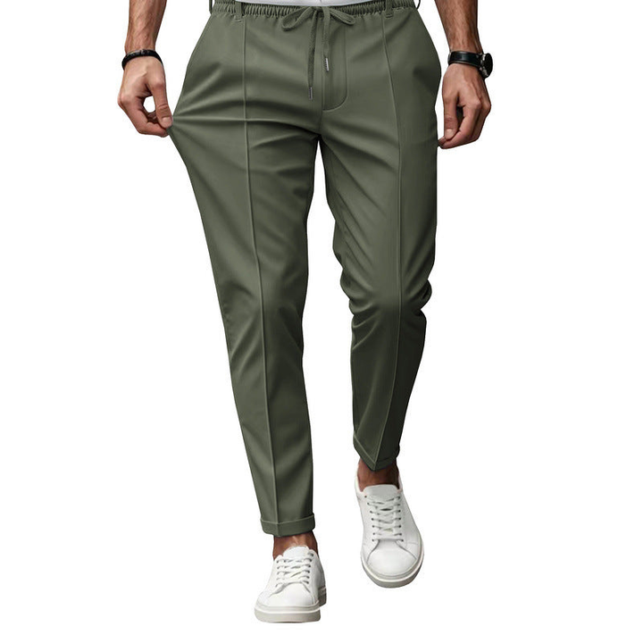Elegant Tapered Fit Bukser med Elastisk Bund