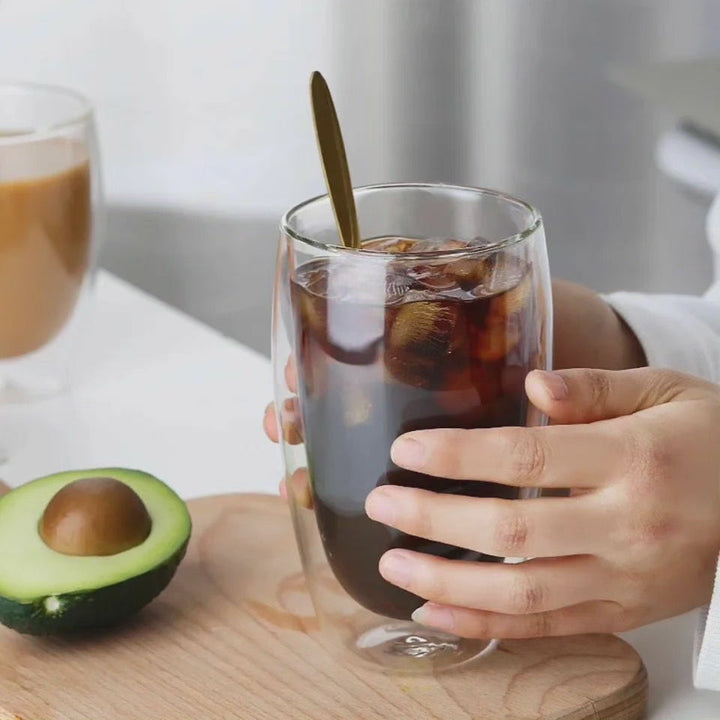 Isolerede Dobbeltvæggede Kaffekrus 450ml - Sæt af 6