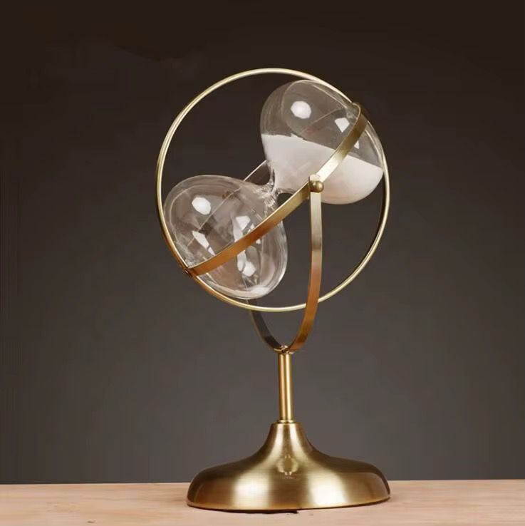 Spinning Timeglas Timer - 30 Minutter i Glas