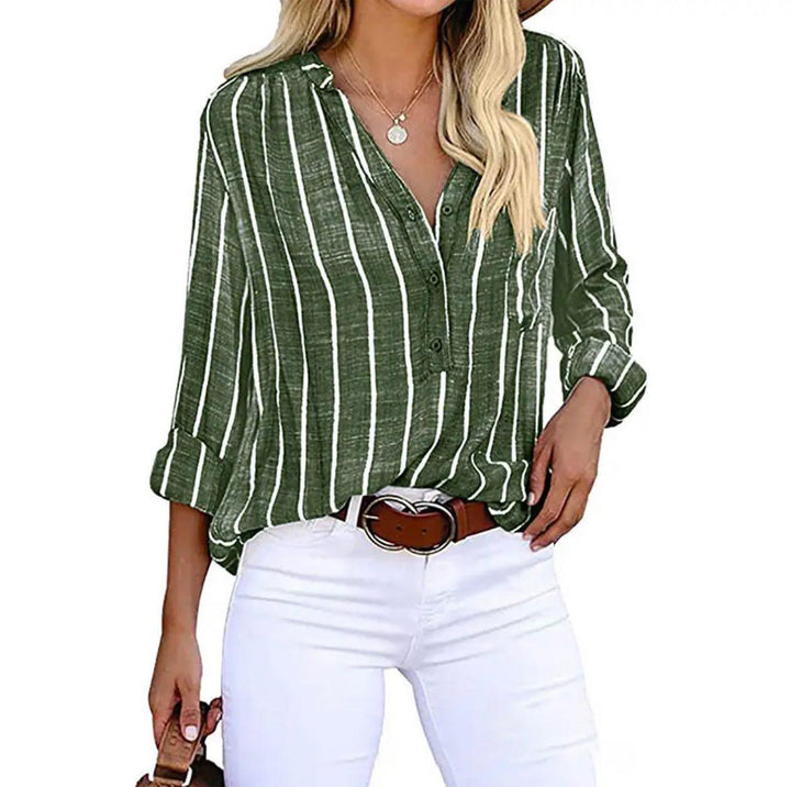 Candace™ | Stribet Casual Top