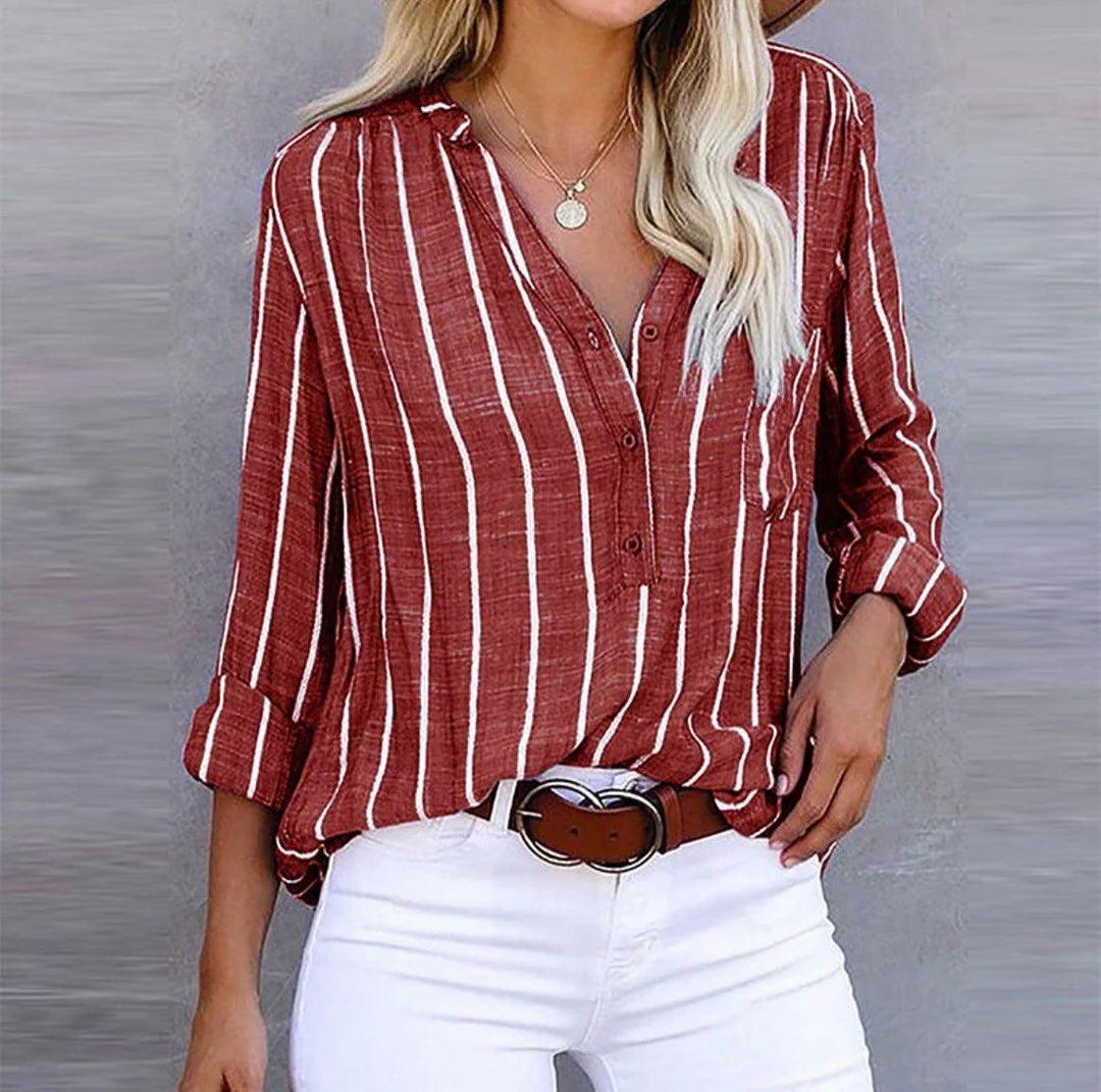 Candace™ | Stribet Casual Top