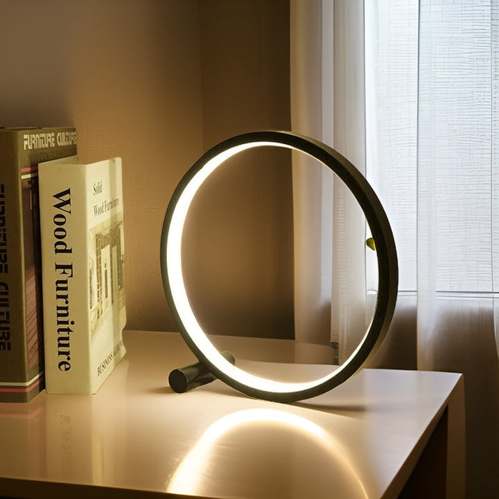Dæmpbar LED Bordlampe med Berøringssensor og Halo Design