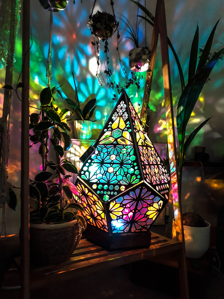 LED Bordlampe med Stjernehimmel og Farveskift