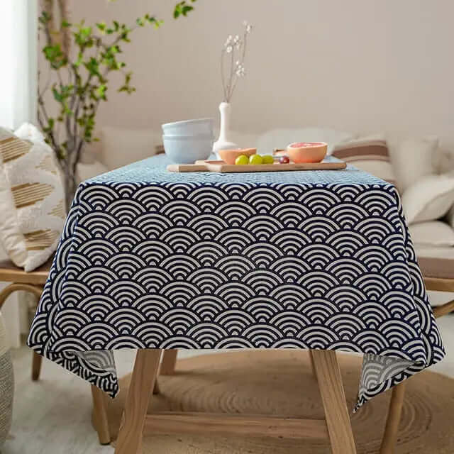 Japansk Linneduge i Rektangulært Design 100% Linned