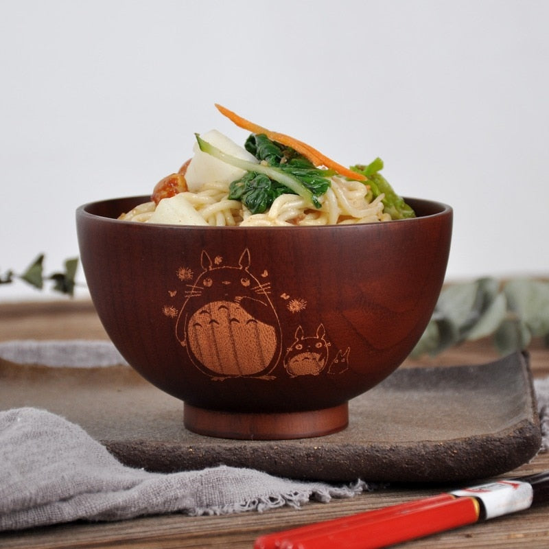 Japansk Keramisk Ramen Skål med Bestik