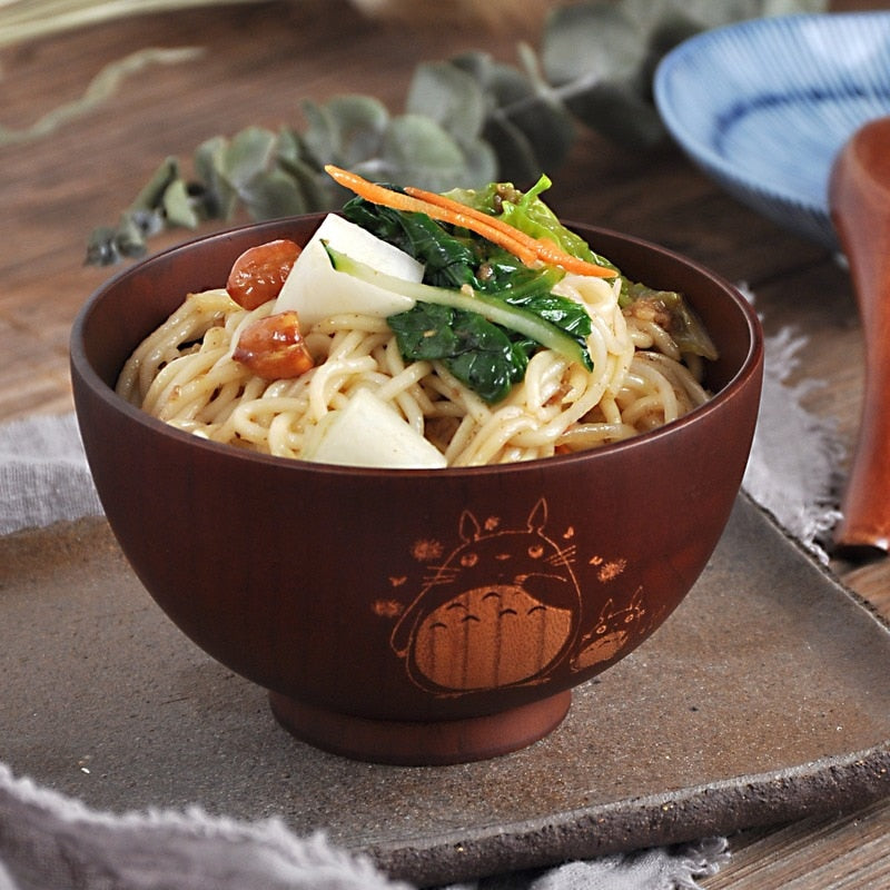 Japansk Keramisk Ramen Skål med Bestikset