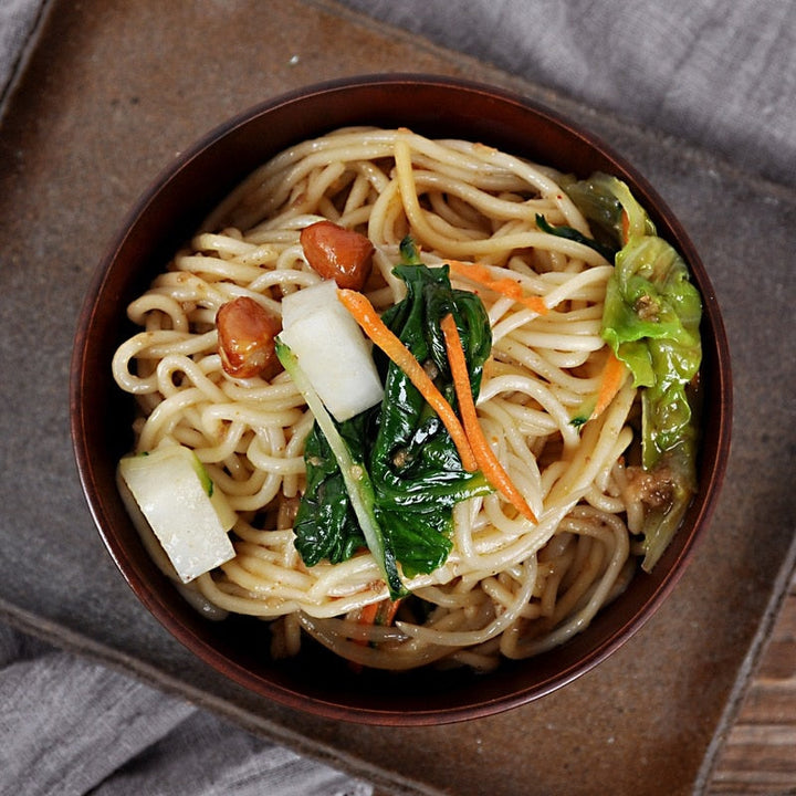 Japansk Keramisk Ramen Skål med Bestikset