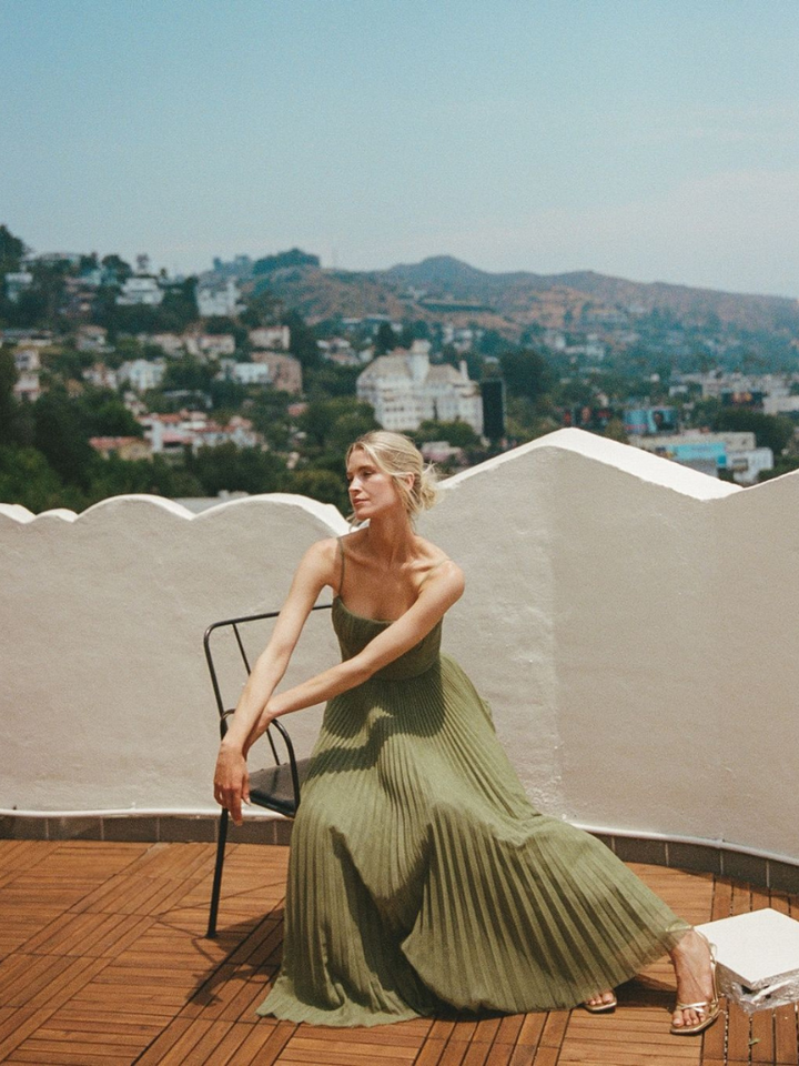 Sonya™ | Elegant Pleated Maxi Dress