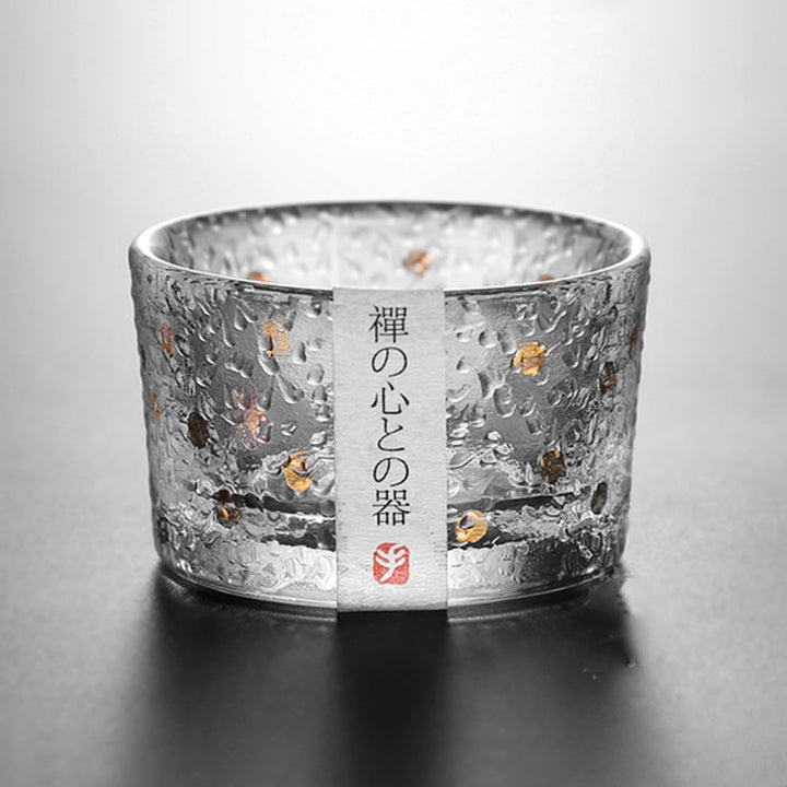 Håndlavede Japanske Whiskyglas med Guldblad