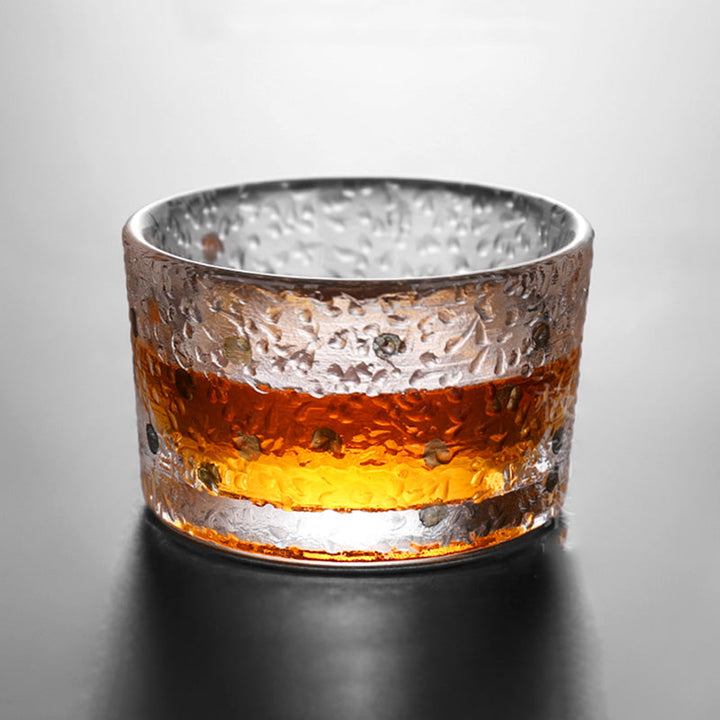 Håndlavede Japanske Whiskeyglas med Guldblad Dekorationer