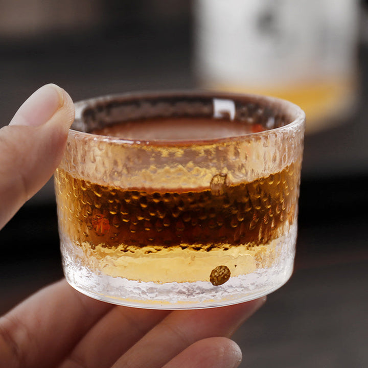 Håndlavede Japanske Whiskyglas med Guldblad