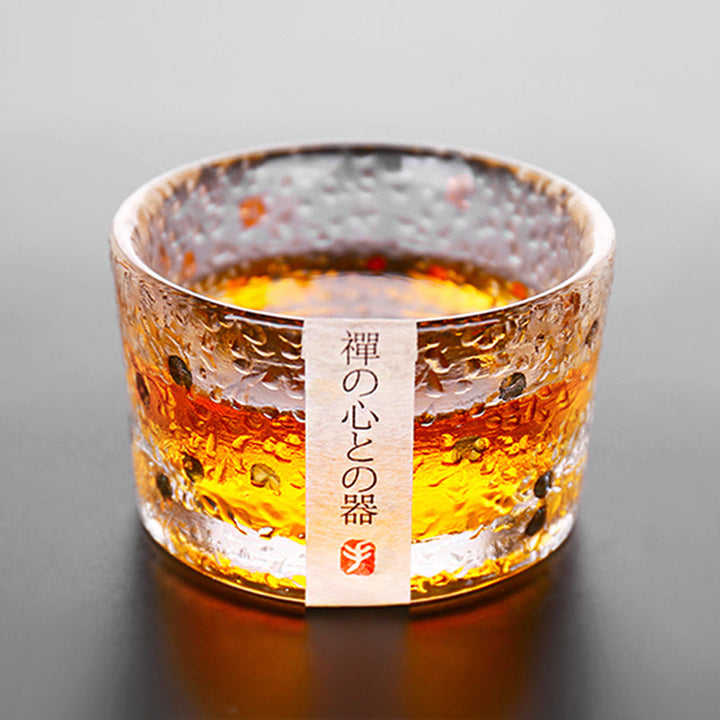 Håndlavede Japanske Whiskyglas med Guldblad