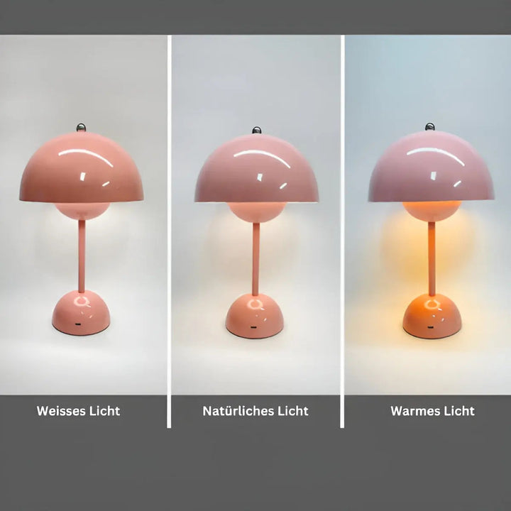 Moderne Bordlampe i Rustfrit Stål med Justerbar Lysstyrke