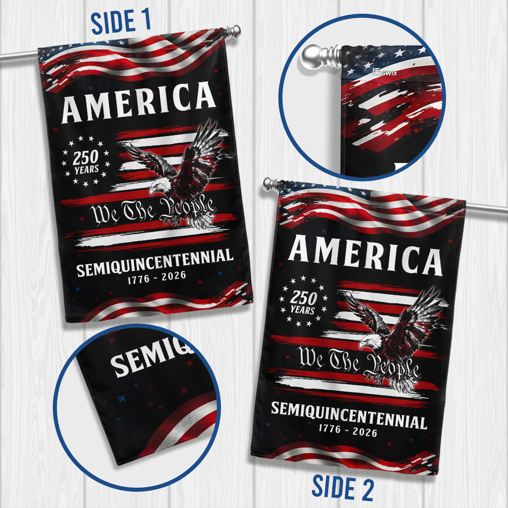 Dobbelt-Sidet Patriotisk Haveflag 250 År Amerika 1776-2026