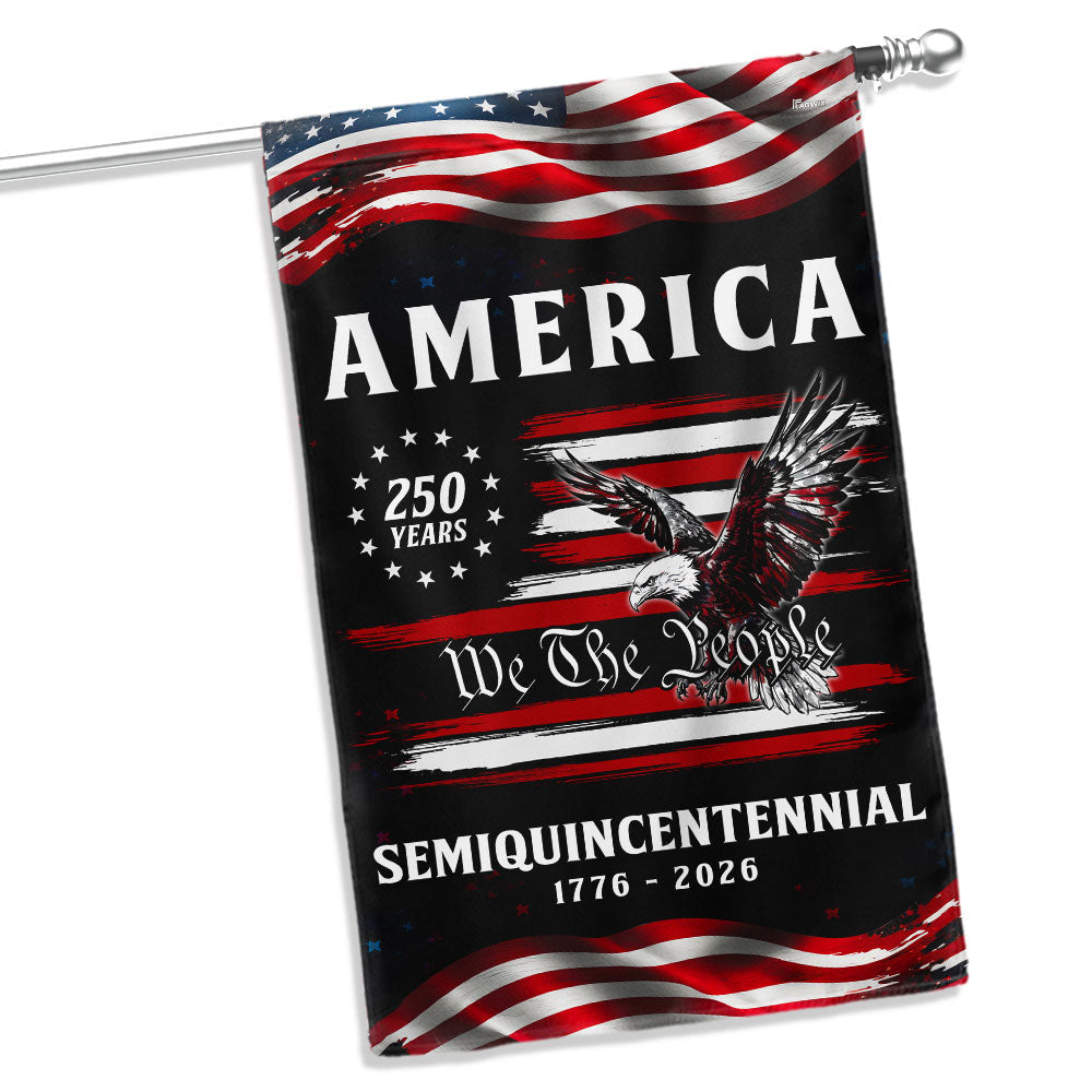 Dobbelt-Sidet Patriotisk Haveflag 250 År Amerika 1776-2026