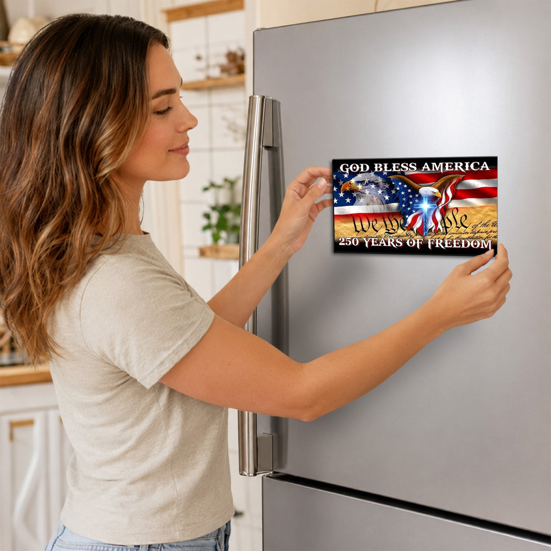 Tilpasset Frihed Flag Bil Magnet i Vinyl