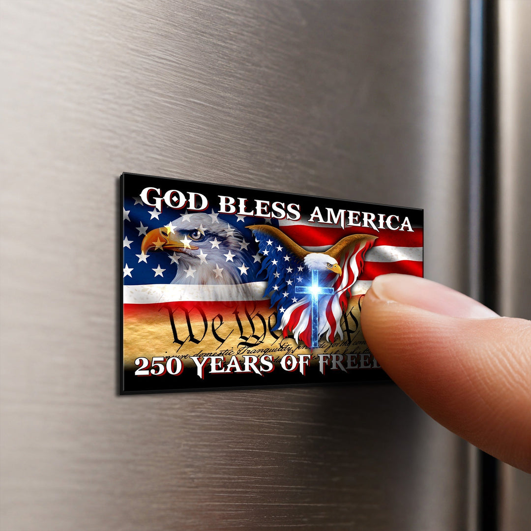 Tilpasset Frihed Flag Bil Magnet i Vinyl