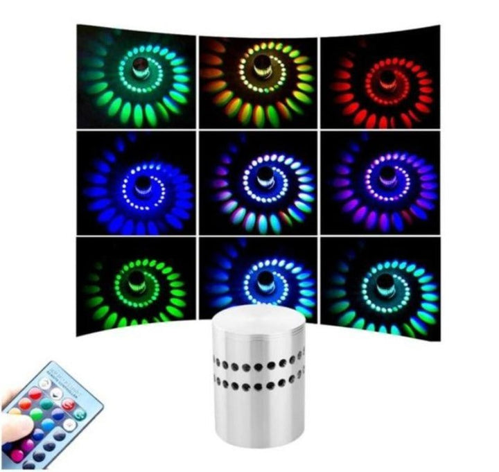 Moderne Spiral Loftlampe med Fjernbetjening og LED