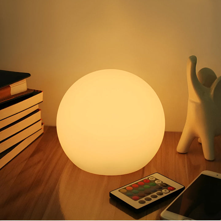 Genopladelig LED Bordlampe med Farveskift og Fjernbetjening