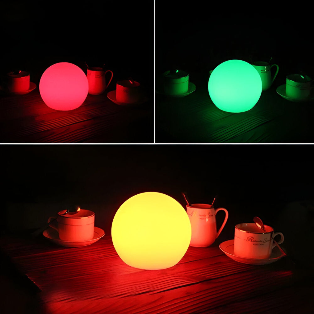 Genopladelig LED Bordlampe med Farveskift og Fjernbetjening