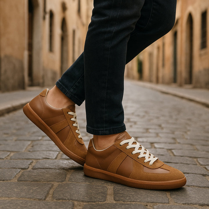 Snøresneakers med skridsikker sål og komfortabel pasform