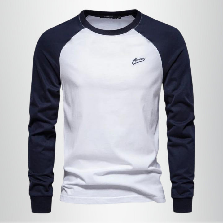 Langærmet T-shirt i Raglanstil med Komfort