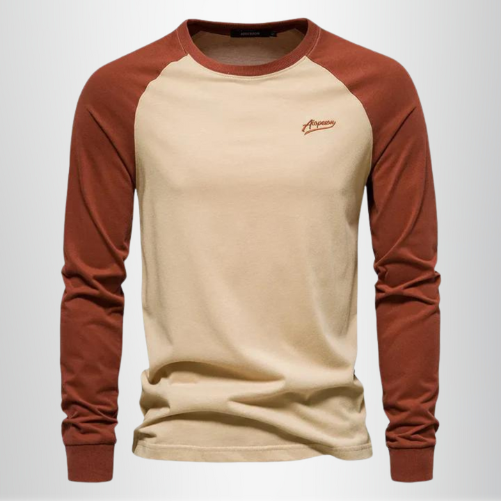 Langærmet T-shirt i Raglanstil med Komfort