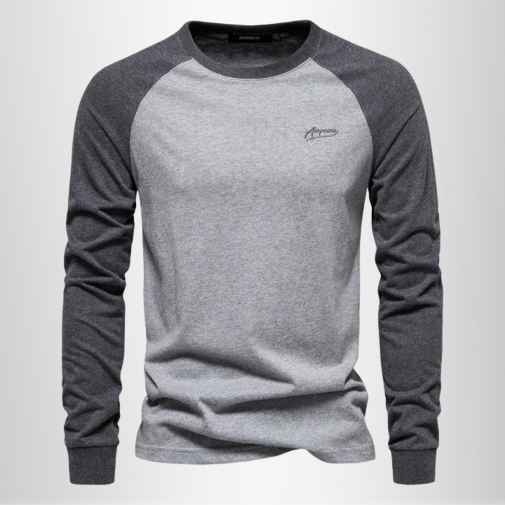 Langærmet T-shirt i Raglanstil med Komfort