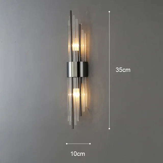 Elegant LED Væglampe i Rustfrit Stål
