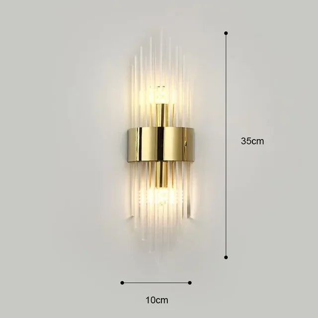 Elegant LED Væglampe i Rustfrit Stål