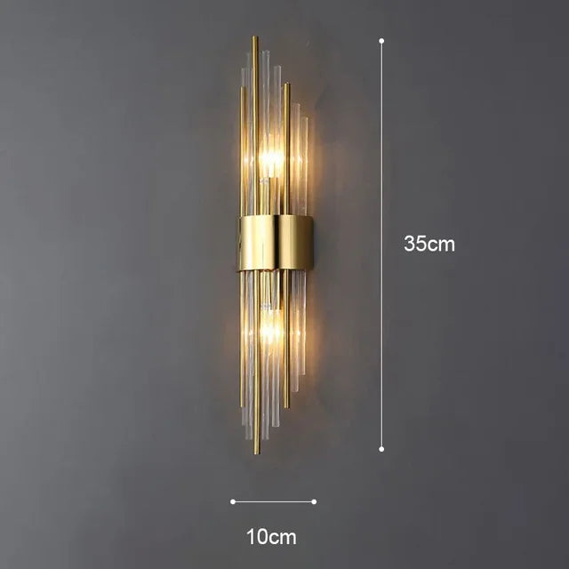 Elegant LED Væglampe i Rustfrit Stål